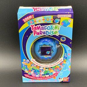 Bandai Tamagotchi Paradise Zoomi Blue Sky Digital Pet US Version In Hand